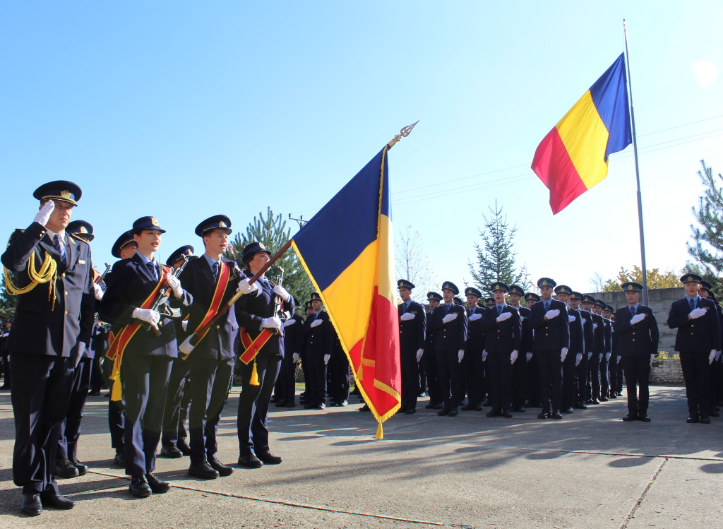 Festivitatea de depunere a jurământului militar de către elevii Școlii Naționale de Pregătire a Agenților de Penitenciare Târgu Ocna