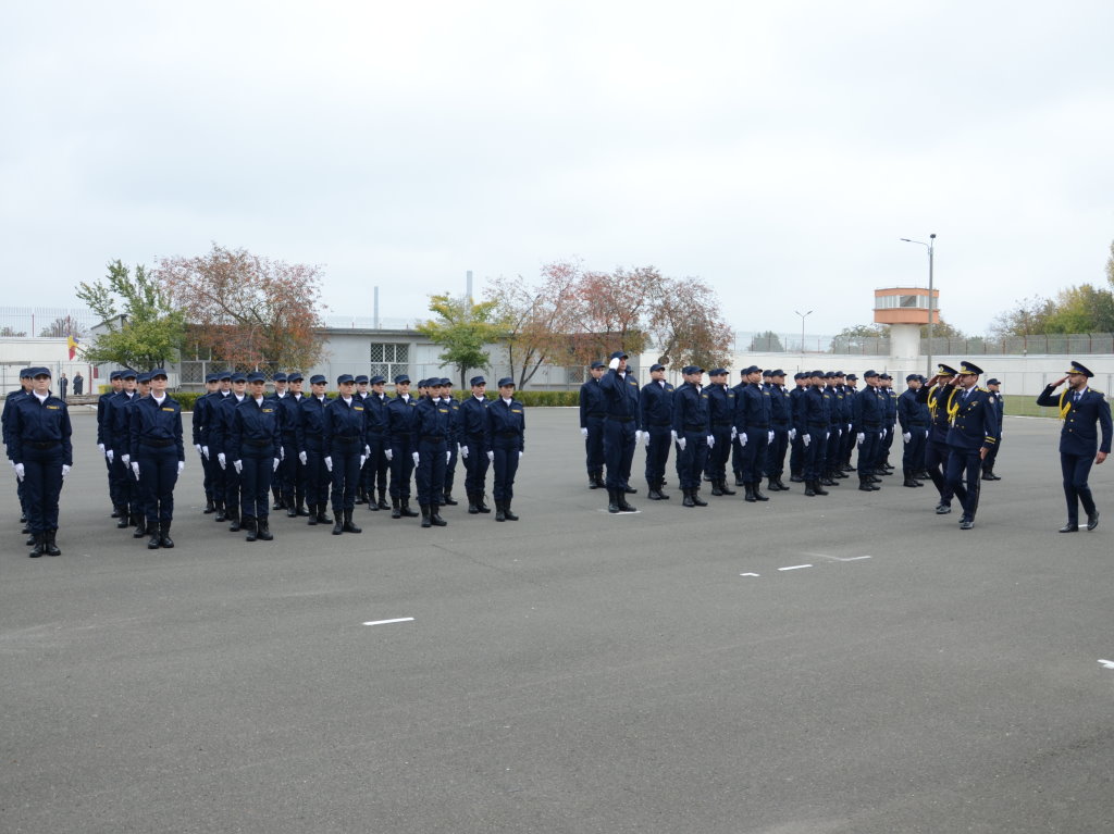 Festivitatea de depunere a jurământului militar de către elevii Școlii Naționale de Pregătire a Agenților de Penitenciare Târgu Ocna- structura de învățâmânt Arad