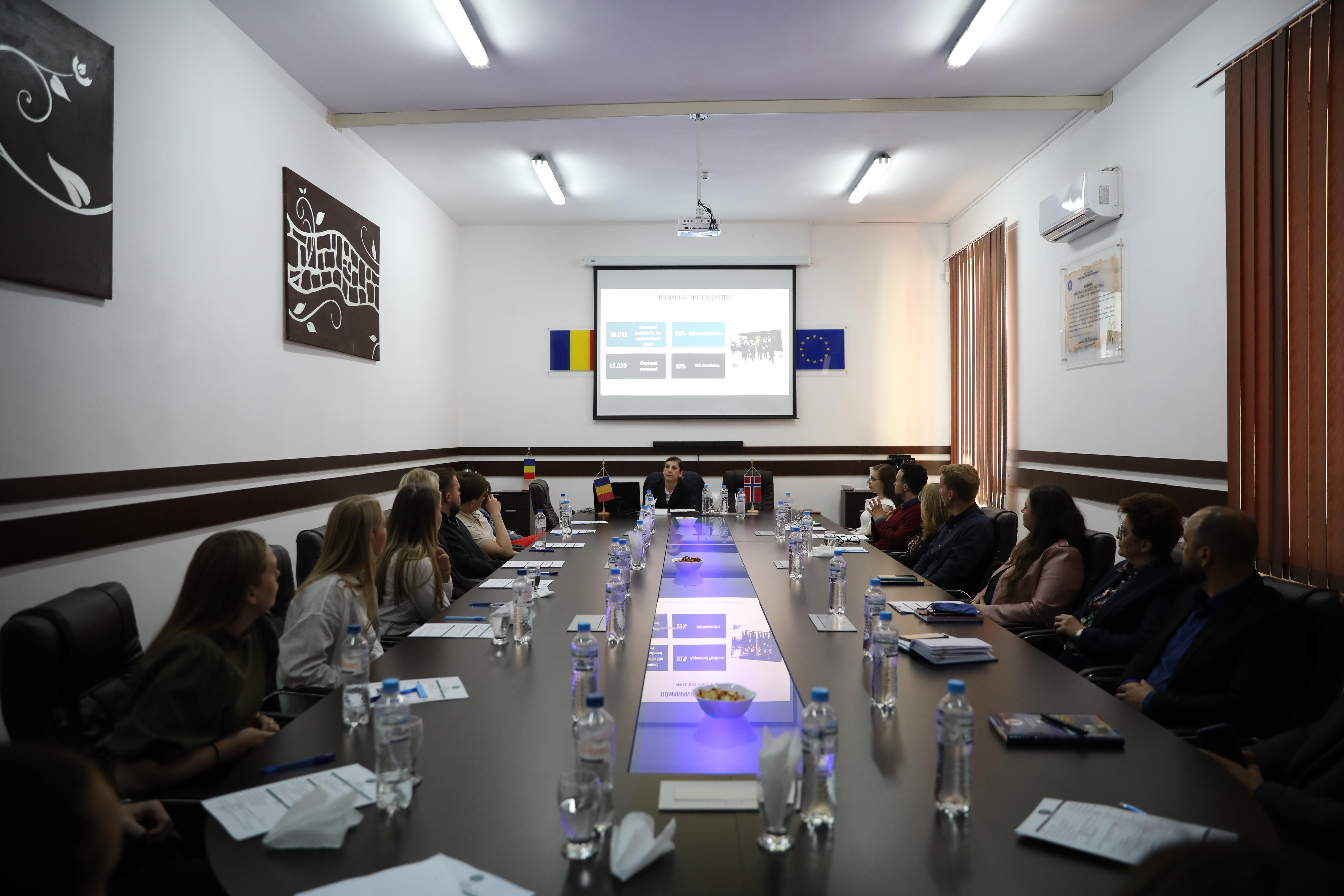 SNPAP Târgu Ocna gazdă pentru 10 studenți din cadrul Academiei de Pregătire a Personalului de Penitenciare KRUS – Norvegia, aflați în  vizită de studiu în România